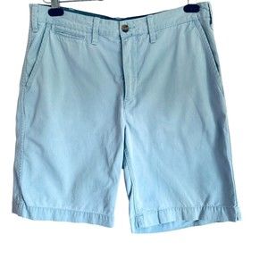 Polo Ralph Lauren Mens Size 34 Chino Shorts Blue 100% Cotton Relaxed Fit